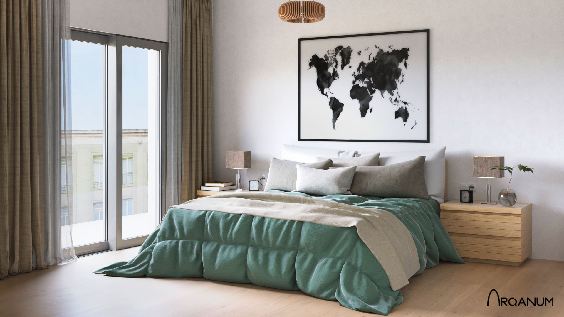 Residential building in Gerona, bedroom